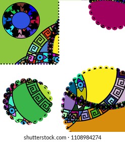 abstract ornament circles