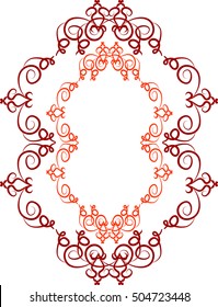Abstract ornament. Decorative arabesque. Vector illustration. Bohemian, boho, ethnic, hippie motifs. Design element for yoga mat, wall art, stickers, tattoo, tapestry, clothes, stationery.