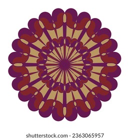 Abstract ornament. Decorative mandala pattern. Vector design element. 