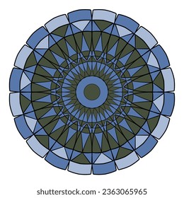 Abstract ornament. Decorative mandala pattern. Vector design element. 