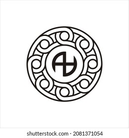Resumen Ornamento decorativo de la plantilla de diseño gráfico vectorial en forma de círculo