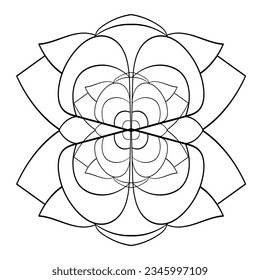 Abstract ornament. Doodle vector illustration. Decorative design element. 