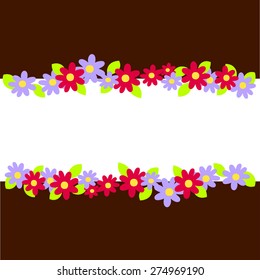 abstract ornament flower background concept. Vector illustration 