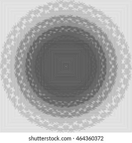 Abstract ornament of halftone lines. Vector design element.