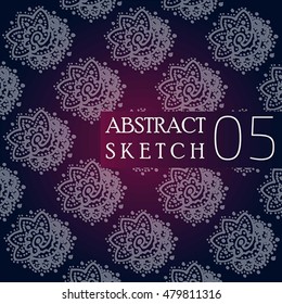 Abstract ornament. Hand made. Background