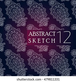 Abstract ornament. Hand made. Background