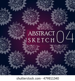 Abstract ornament. Hand made. Background