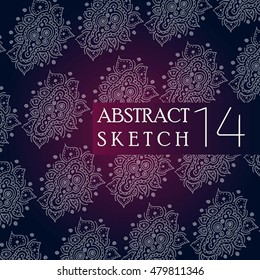 Abstract ornament. Hand made. Background
