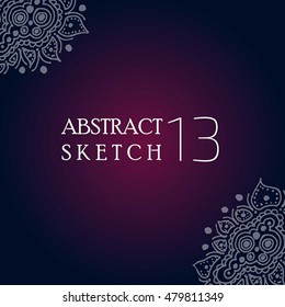 Abstract ornament. Hand made. Background