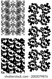 Abstract ornament , linear and uniform fill