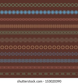 Abstract ornament lines. Vector illustration.
