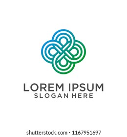 Abstract ornament logo design