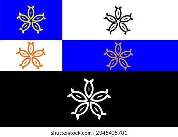 Abstraktes Ornament-Logo, elegantes Vektorsymbol-Muster