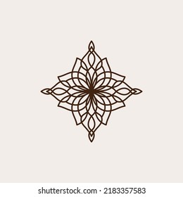 Abstract ornament logo icon vector design. Elegant premium ornament vector logotype symbol. Vector illustration EPS.8 EPS.10