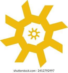 Elemento vector del icono del logotipo de ornamento abstracto