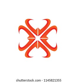 abstract ornament logo vector