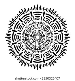 Abstract ornament. Mandala vector illustration. Coloring book page. 