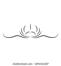 abstract ornament object on a white background, vector illustration design