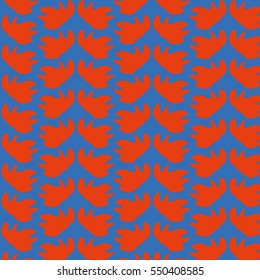Abstract ornament on a blue background, vector illustration