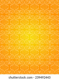 Abstract ornament orange background for design