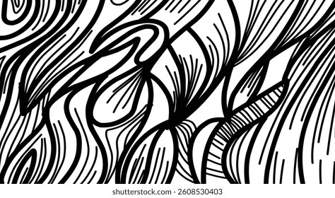 Abstract ornament outline background vector