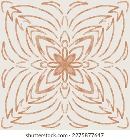 Abstract Ornament Pattern design Vector floral
