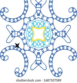 Abstract ornament pattern vector design