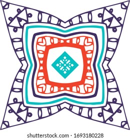 Abstract ornament pattern vector design.