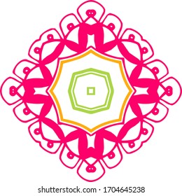 Abstract ornament pattern vector design.