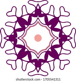 Abstract ornament pattern vector design.