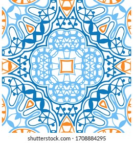 Abstract ornament pattern vector design.
