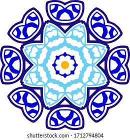Abstract ornament pattern vector design.