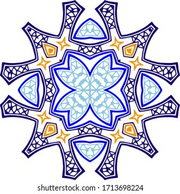 Abstract ornament pattern vector design.