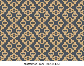 Abstract ornament seamless pattern background. 