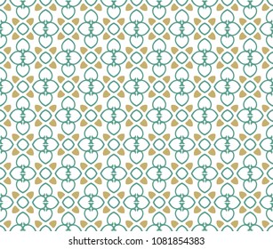 Abstract ornament seamless pattern background. 
