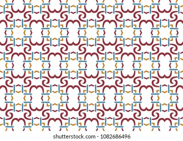 Abstract ornament seamless pattern background. 