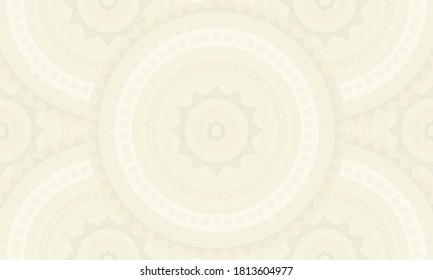 Abstract ornament seamless pattern, white lace