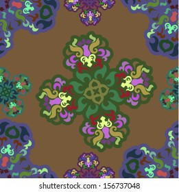 Abstract Ornament Seamless. Vector.