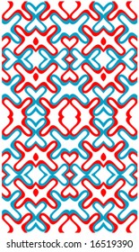 Abstract ornament. Seamless vector wallpaper