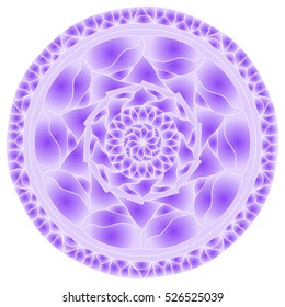 Abstract ornament, stencil round pattern, cut out design, decor element