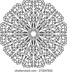 Abstract ornament, vector illustration.