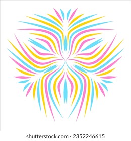 Abstract ornament. Vector illustration. Creative mandala pattern. 