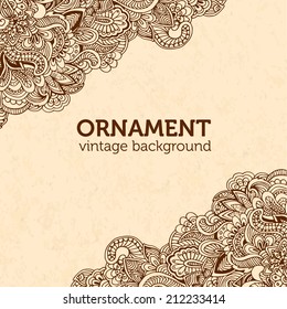 abstract ornament zentangle background concept. Vector illustration design