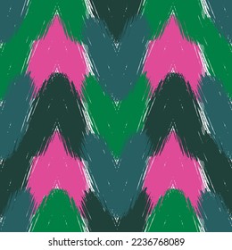 Abstract ornamental background in form of a knitted fabric.   Blue Yellow Pink Color Vector Illustration