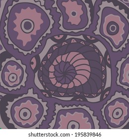 Abstract ornamental background. Hand drawn vector art.