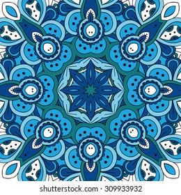 Abstract ornamental background. Hand drawn vector art