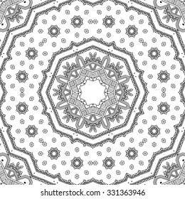 Abstract ornamental background. Hand drawn vector art