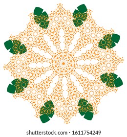 Abstract ornamental background. Lace background. Ornamental ellipse. Lace vector. Vector background. Flower ornament. Mandala. Flower vector. Ethnic pattern