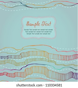 Abstract ornamental background with place for your text. Template texture with abstract swirl decorative ornamental lines with text frame