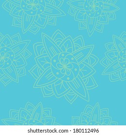Abstract ornamental background. Seamless texture. Vector art